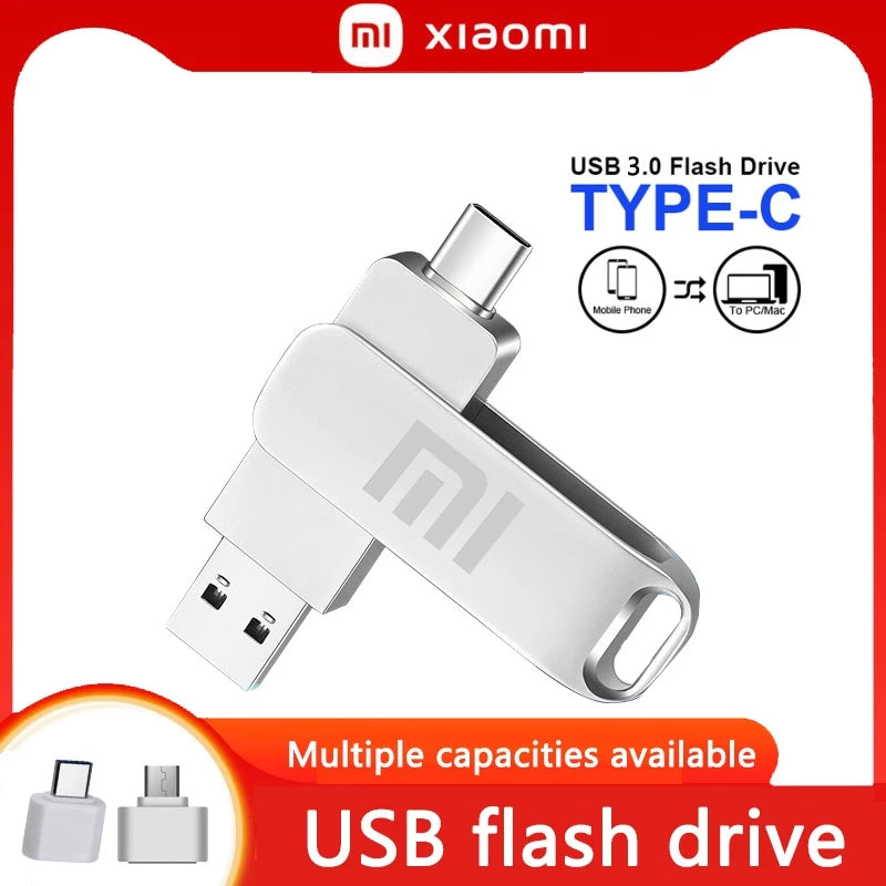 xiao'mi TYPE-C 128gb Unidade Flash USB De Alta Velocidade , 256gb 512gb 1tb 2tb Drive , Para Celulares Android/Computadores E Outros Dispositivos Drives